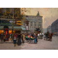Peinture à l&#39;huile peinte à la main à Paris Street